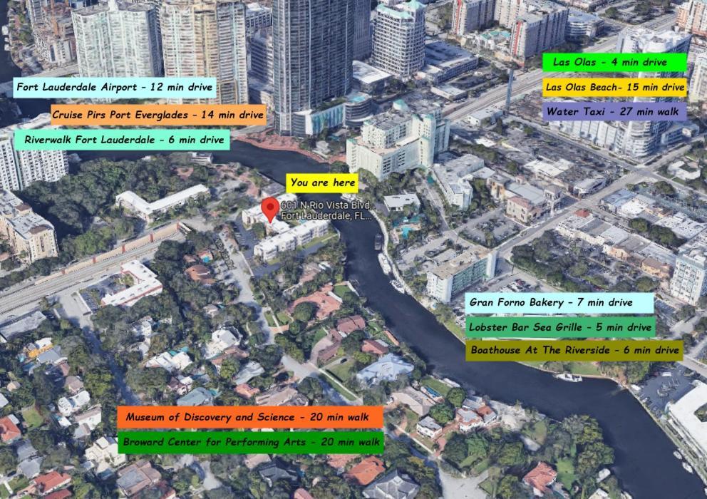Designer River View Apartments Fort Lauderdale Dış mekan fotoğraf